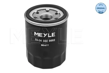Фільтр масляний Suzuki Grand Vitara 1.6 98-03 33-14 322 0002 MEYLE 33-14-322-0002