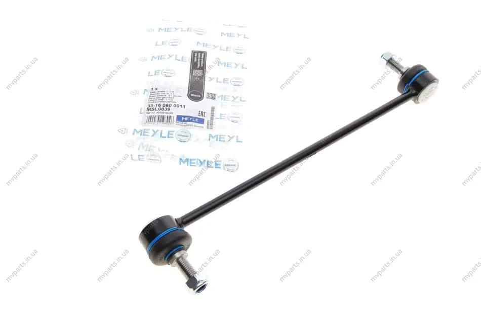 Тяга стабілізатора (переднього) Opel Agila/Suzuki Splash/Swift 05- (L=300mm) 33-16 060 0011 MEYLE 33-16-060-0011 (фото 1)