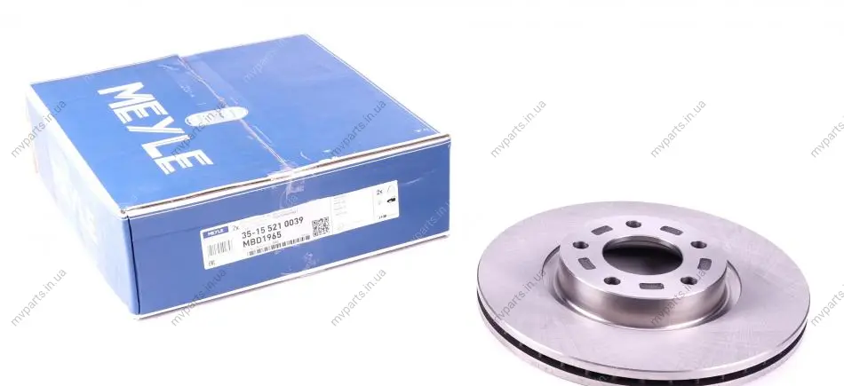 Диск гальмівний (передній) Mazda 3/5 03-11 (300x25) 35-15 521 0039 MEYLE 35-15-521-0039 (фото 1)