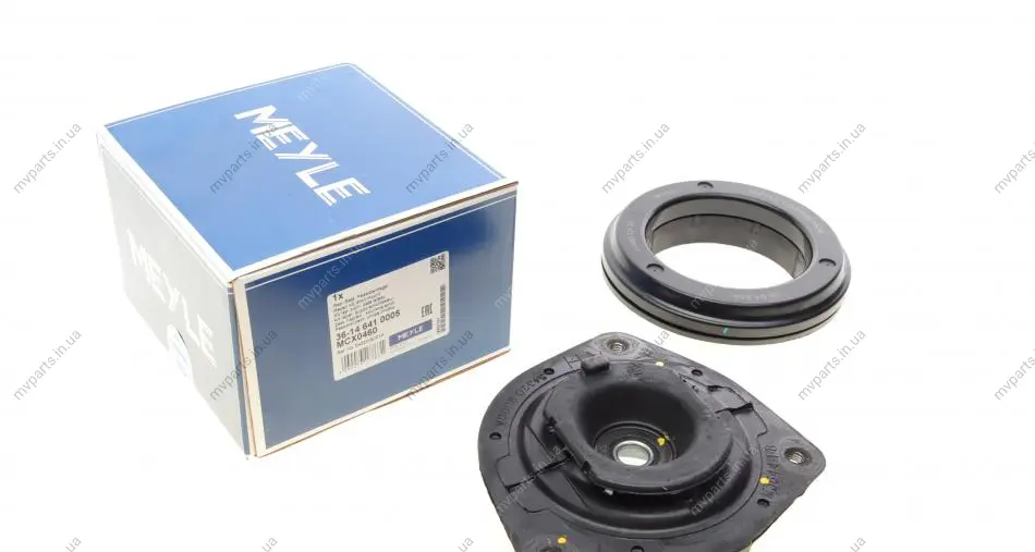Подушка амортизатора (переднього) + підшипник Nissan Note 06- (R) 36-14 641 0005 MEYLE 36-14-641-0005 (фото 1)