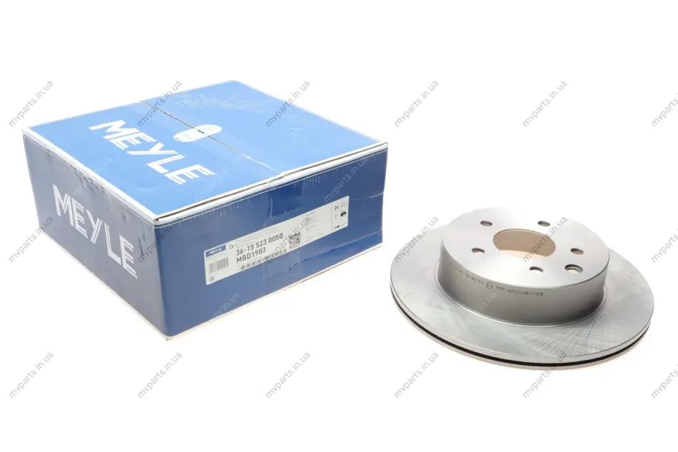 Диск гальмівний (задній) Nissan Leaf 10-/Juke 14-/Qashqai 10-/X-Trail 01-13 (292x16) 36-15 523 0050 MEYLE 36-15-523-0050 (фото 1)