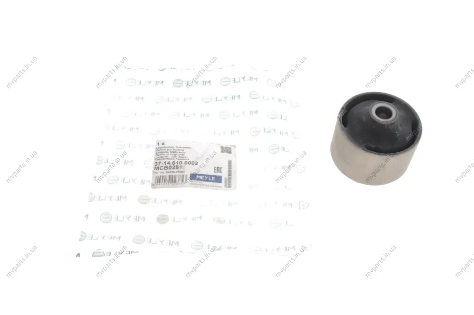 Сайлентблок важеля (переднього/знизу/ззаду) Hyundai Santa Fe I 01-06 37-14 610 0002 MEYLE 37-14-610-0002 (фото 1)
