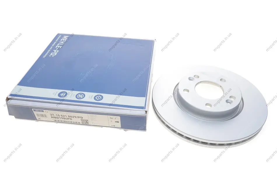 Диск гальмівний (передній) Hyundai Tucson 04-/Kia Cee\'d 06- (280x26) 37-15 521 0029/PD MEYLE 37-15-521-0029-PD (фото 1)