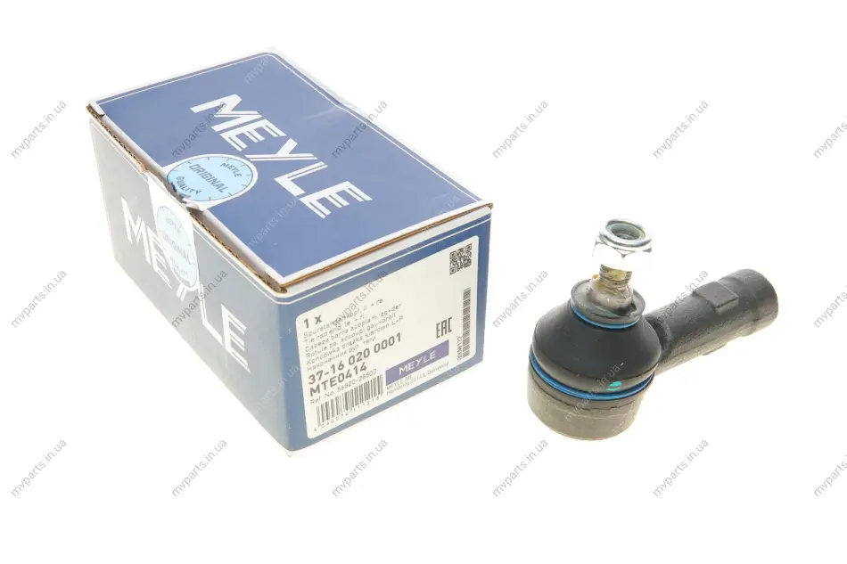 Наконечник тяги рульової Hyundai Accent/Sonata/Elantra 93-06/Matrix 01-10/Kia Cerato 04- (L=80mm) 37-16 020 0001 MEYLE 37-16-020-0001 (фото 1)