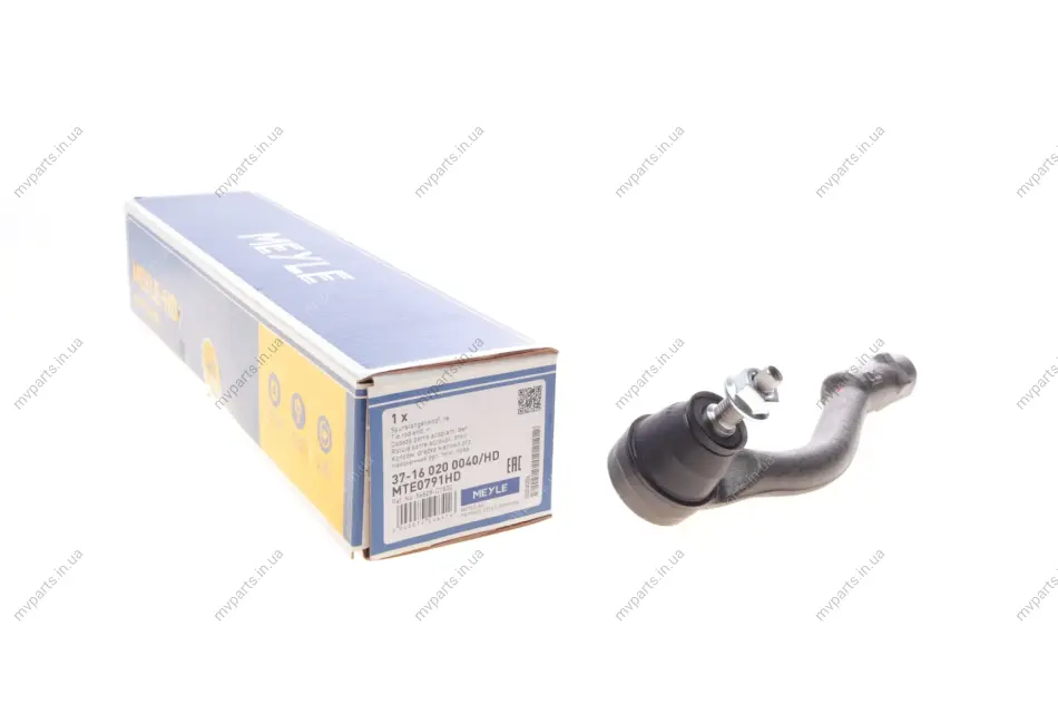 Наконечник тяги рульової (R) Hyundai Tucson/Kia Sportage 1.6-2.0 CRDi 15- (L=186mm) 37-16 020 0040/HD MEYLE 37-16-020-0040-HD (фото 1)