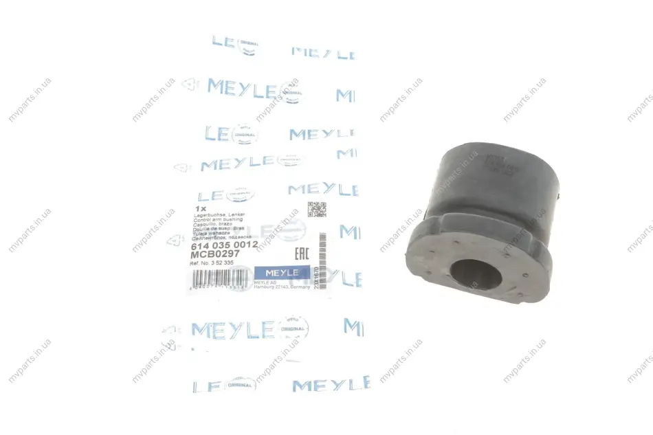 Сайлентблок важеля (переднього/ззаду) Daewoo Lanos 97- /Opel Kadett D/E -94 614 035 0012 MEYLE 614-035-0012 (фото 1)