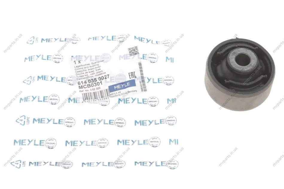 Сайлентблок важеля (переднього/ззаду) Opel Combo 01- 614 035 0027 MEYLE 614-035-0027 (фото 1)