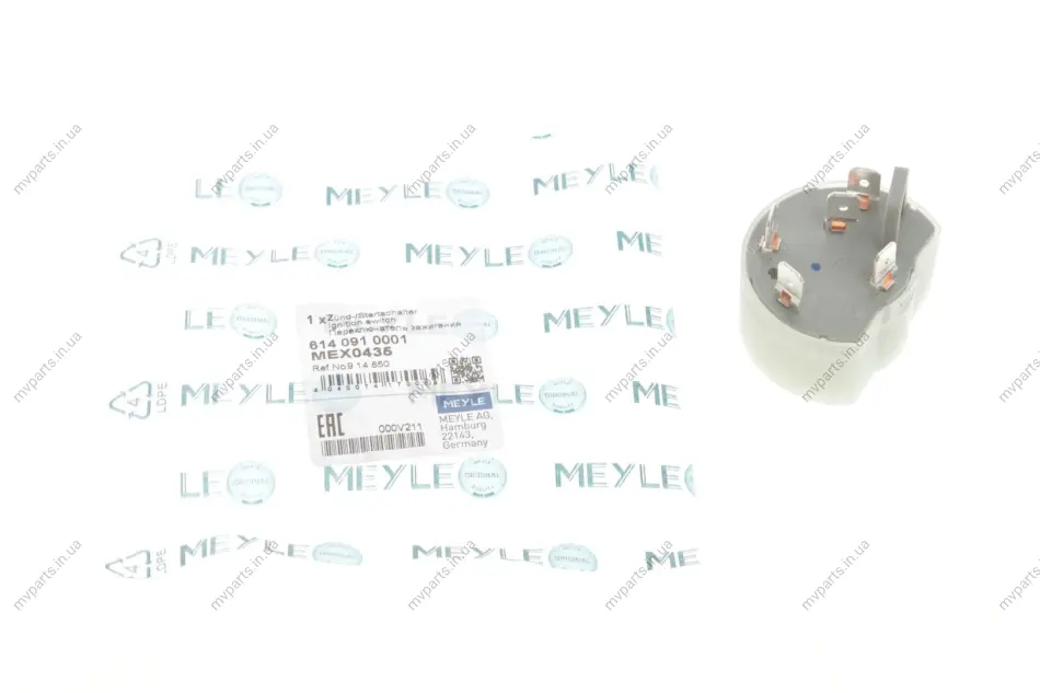 Контактна група Opel Combo 1.7 D 94-01 (5 контакт) 614 091 0001 MEYLE 614-091-0001 (фото 1)