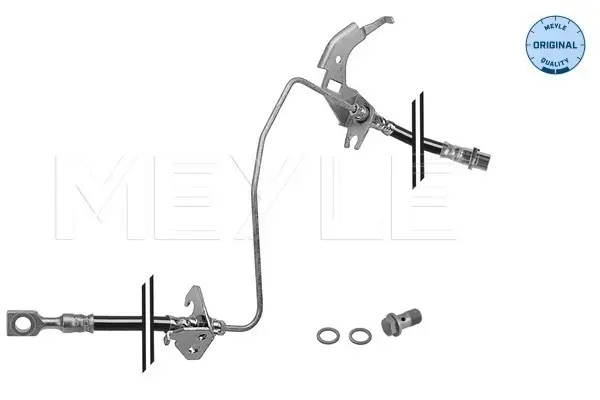 Шланг гальмівний (задній) Opel Astra G/Zafira B 04- (L) (L=760mm) 614 525 0010 MEYLE 614-525-0010 (фото 1)