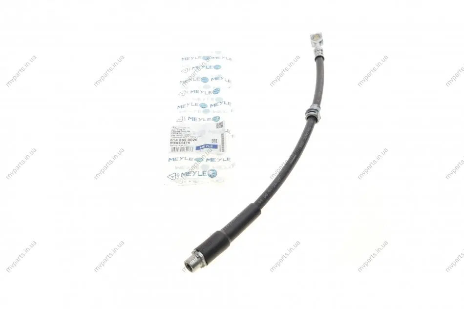 Шланг гальмівний (передній) Opel Astra G/Zafira 1.2-2.2/2.2D 98-09 (410mm) 614 562 0026 MEYLE 614-562-0026 (фото 1)