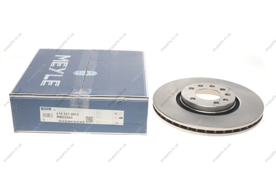 Диск гальмівний (передній) Opel Astra G/H/Corsa E/Meriva 00- (308x25) 615 521 0013 MEYLE 615-521-0013 (фото 1)