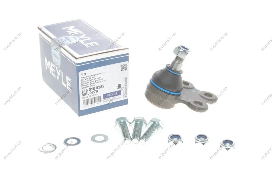 Опора кульова (передня/знизу) Opel Astra F 91-99/Vectra A 88-95 616 010 5382 MEYLE 616-010-5382 (фото 1)