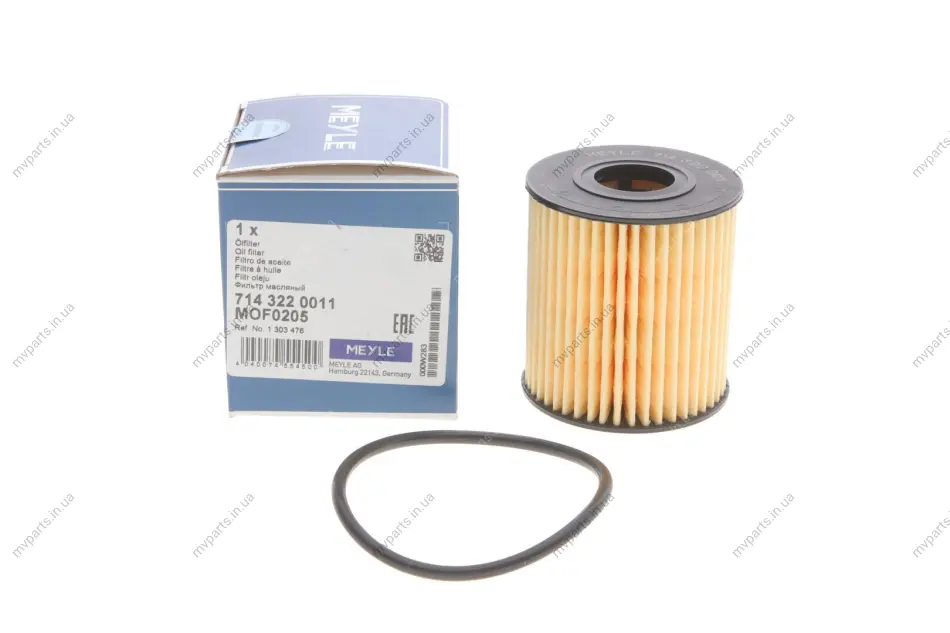 Фільтр масляний Ford Transit/Citroen Jumper 2.2HDI/2.4TDCi 06-/Peugeot 2.0HDI 03- 714 322 0011 MEYLE 714-322-0011 (фото 1)