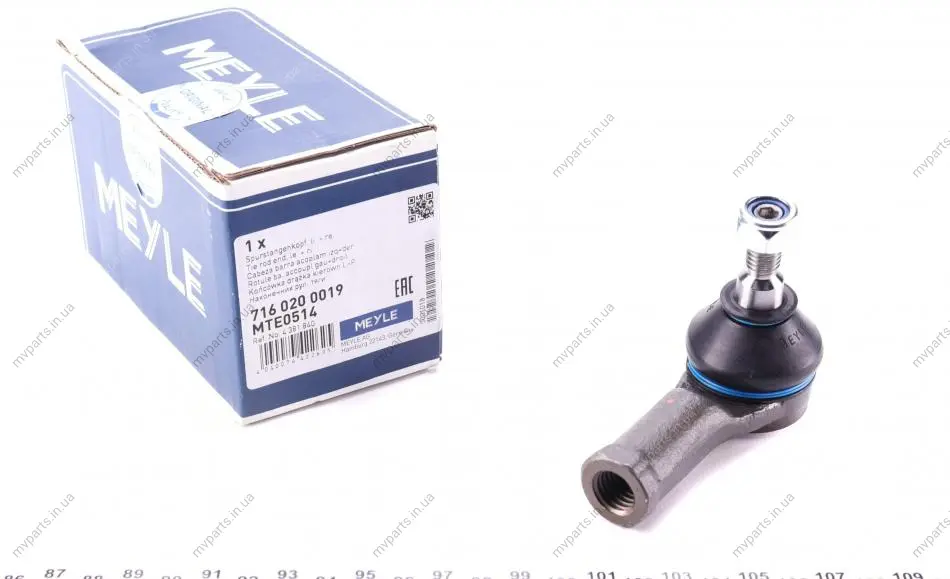 Наконечник тяги рульової Ford Connect 02- 716 020 0019 MEYLE 716-020-0019 (фото 1)