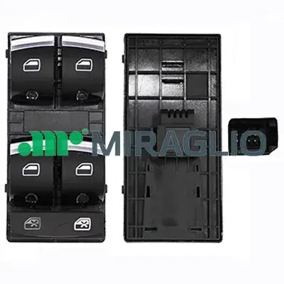 Кнопка склопідіймача (L) Audi A3/Q7 07-15 (блок) 121/ADP76004 MIRAGLIO 121-ADP76004 (фото 1)