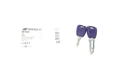 Сердцевина замка дверей Fiat Doblo 01- 80/1023 MIRAGLIO 80-1023