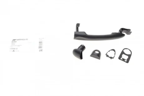 Ручка дверей (передніх/ззовні) Renault Clio/Megane/Scenic 09- (чорна) 80/862 MIRAGLIO 80-862