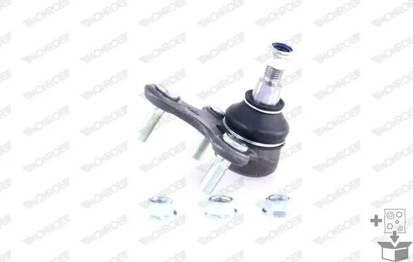 Опора кульова AUDI A3, Q3, SEAT ALTEA, VW CADDY III, GOLF 03 перед. міст праворуч(Вир-во) MONROE L29575 (фото 1)