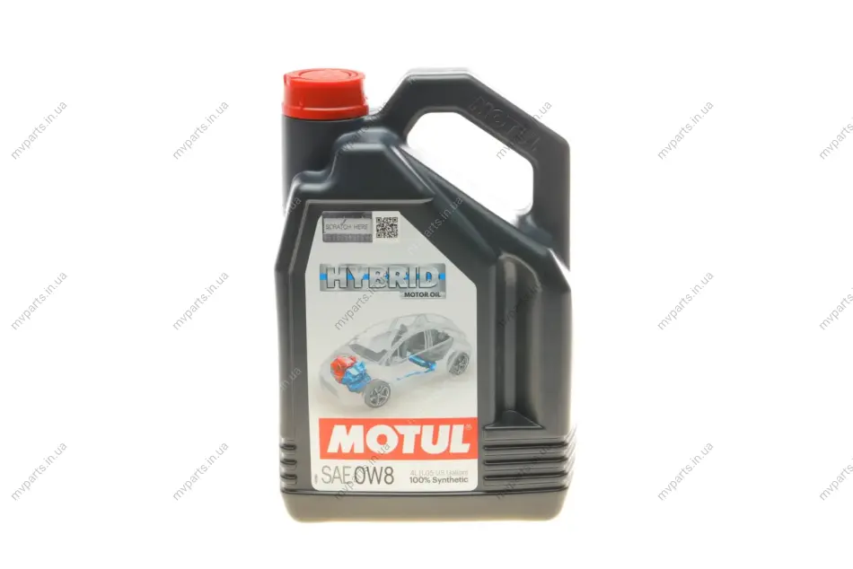 Олива 0W8 NGEN Hybrid (4L) (107155) (SAE J 300/ASTM D1298/ASTM D445/D4741/D2270) знятий з виробн MOTUL 333407 (фото 1)