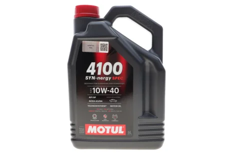 Олива 10W40 4100 Syn-nergy Spec (5L) (MB 229.3/RN0710/RN0700/PSA B71 2300/VW 501 01/VW505 00) (112892) MOTUL 387706