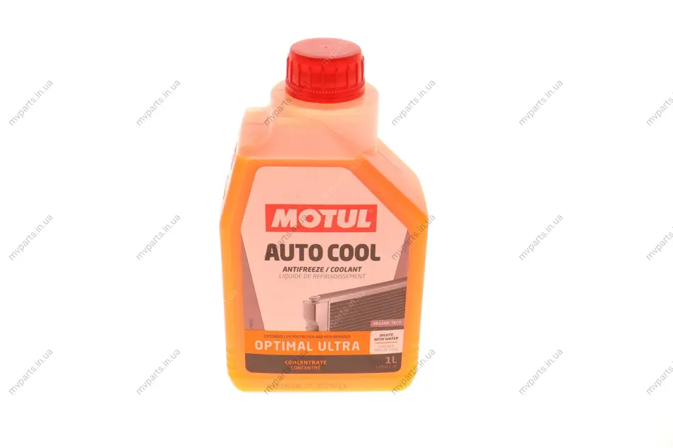 Антифриз (оранжевий) G12 Plus (1л) Auto Cool Optimal Ultra (1:1= -41°C)/(109117/112629) MOTUL 818101 (фото 1)