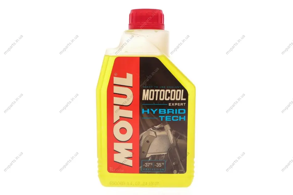 Антифриз (жовтий) Motocool Expert -37°C (1л) Hybrid Tech (105914/111762) MOTUL 818701 (фото 1)