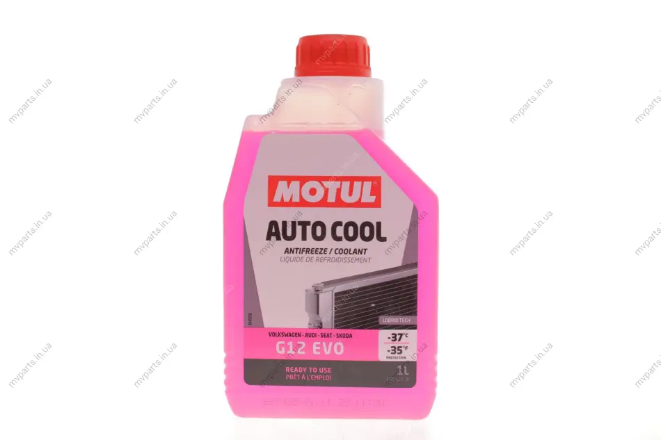 Антифриз (розовий) G12 Evo (1л) (-37°C) Auto Cool G12 Evo (112650) MOTUL 820001 (фото 1)