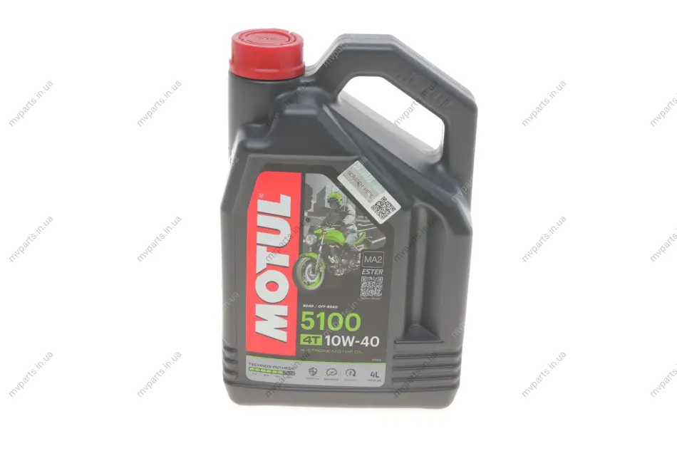 Олива 10W40 5100 4T Technosynthese (4л) MOTUL 836541 (фото 1)