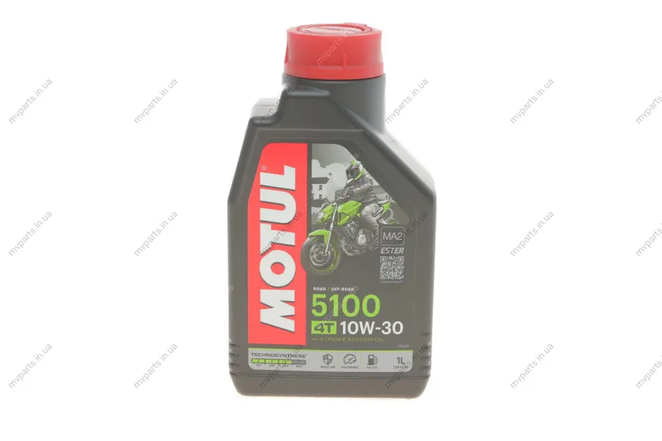 Олива 10W30 5100 4T (1L) (104062) MOTUL 836611 (фото 1)