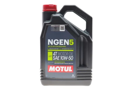 Олива 10W50 NGEN 5 4T (4L) (API SP/JASO MA2) (111832) MOTUL 839241