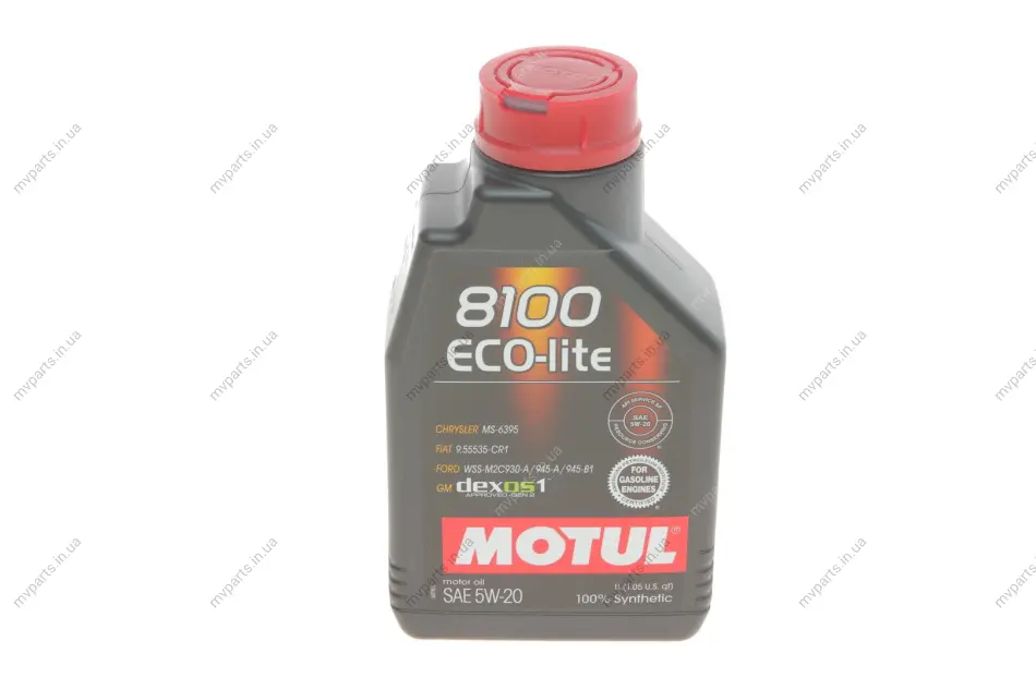 Олива 5W20 8100 Eco-lite (1л) (GM dexos1 GEN3/M2C 930-A/M2C 945-A) (109102) MOTUL 841411 (фото 1)