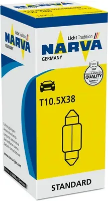 Автолампа C10W 12V 10W SV8.5 (11x35mm) NARVA 173163000 (фото 1)