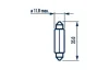 Автолампа C10W 12V 10W SV8.5 (11x35mm) NARVA 173163000 (фото 3)