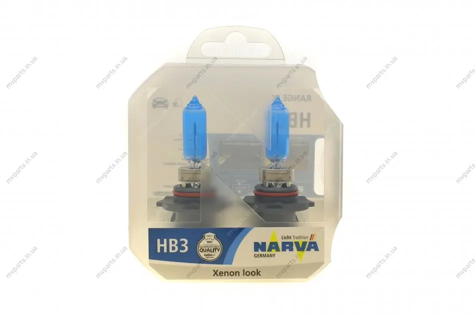 Автолампа HB3/9005 12V 60W P20d Range Power White (4500K) (к-кт 2шт) NARVA 486252100 (фото 1)