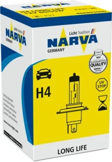 Автолампа H4 12V 60/55W P43t Long Life NARVA 488893000