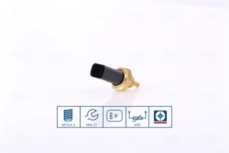 Датчик, температура охолоджуючої рідини (вир-во Nissens) NISSENS 207001