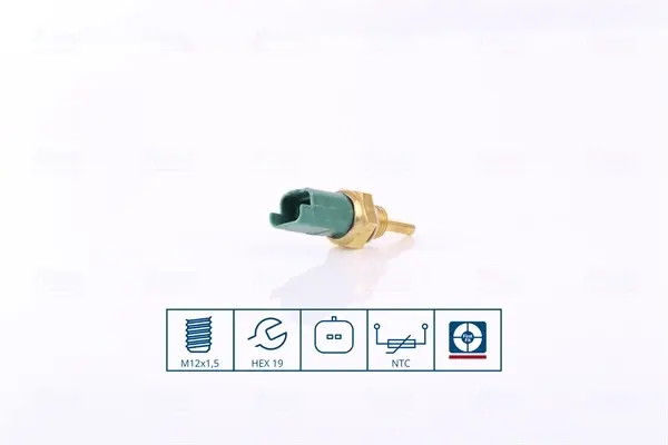Датчик, температура охолоджуючої рідини (вир-во Nissens) NISSENS 207004 (фото 1)