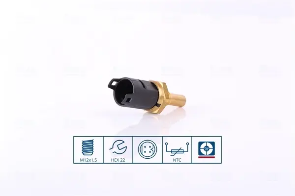 Датчик, температура охолоджуючої рідини (вир-во Nissens) NISSENS 207080 (фото 1)