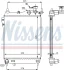 Радіатор охолодження HYUNDAI GETZ (TB) (02-) 1.1-1.6i MT (вир-во Nissens) NISSENS 67093 (фото 5)