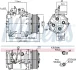 Компресор кондиціонера HONDA ACCORD VII (Nissens) NISSENS 890128 (фото 7)