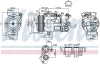 Компресор кондиціонера RENAULT MEGANE (2009) (Nissens) NISSENS 890802 (фото 6)