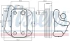 Радіатор масляний MERCEDES SPRINTER W901-905 (95-) (вир-во Nissens) NISSENS 90622 (фото 6)