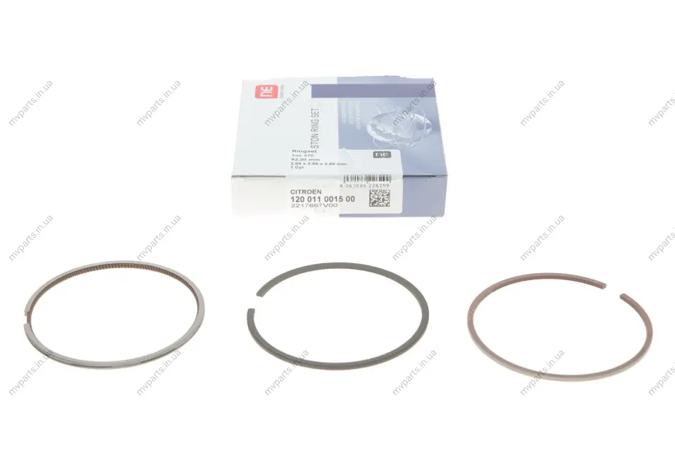Кільця поршневі Fiat Scudo 1.9D 98-07 (82.20mm/STD) (2-2-3) = 8911420000 120 011 0015 00 NPR 120-011-0015-00 (фото 1)