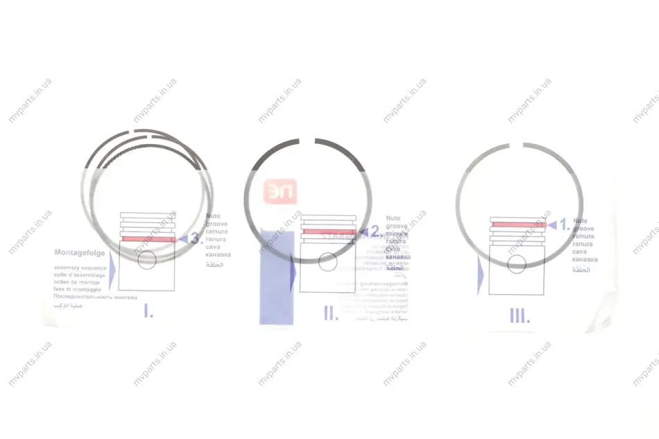 Кільця поршневі Opel Astra H 1.6 07-10 (79.00mm/STD) (1.2-1.2-2) 120 035 0009 00 NPR 120-035-0009-00 (фото 1)