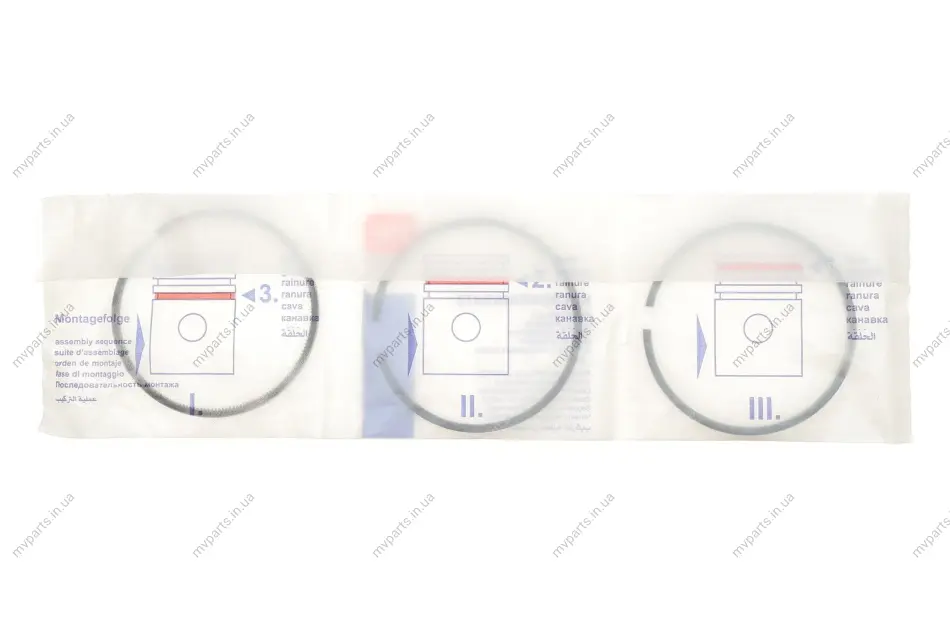Кільця поршневі Peugeot 406/605/806 2.1TD (85.00mm/STD) (3-2-3) = 8937300000 120 037 0030 00 NPR 120-037-0030-00 (фото 1)