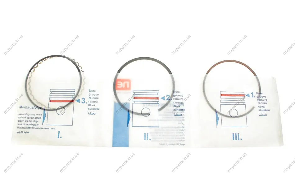 Кільця поршневі Renault 19/Volvo 440/480 1.8 85-95 (81.00mm/STD) (1.75-2.0-3.0) = 8938280000 120 038 0029 00 NPR 120-038-0029-00 (фото 1)