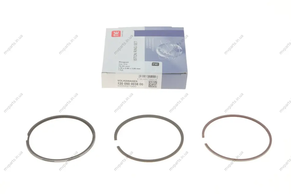 Кільця поршневі VW T4 1.9TD/2.4D 90-03 (79.50mm/STD) (1.75-2-3) = 8950480000 120 050 0038 00 NPR 120-050-0038-00 (фото 1)