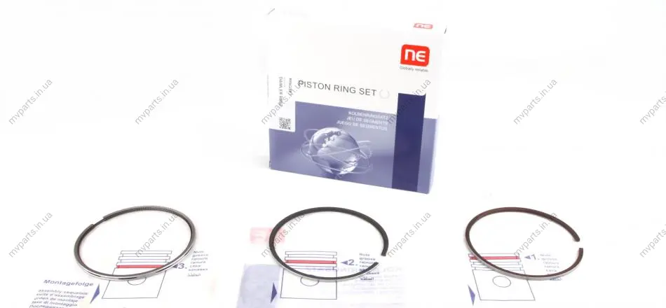 Кільця поршневі MB Vario 4.3TDI (102.00mm/STD) (3-2.5-4) = 8910830000 120 100 0021 00 NPR 120-100-0021-00 (фото 1)