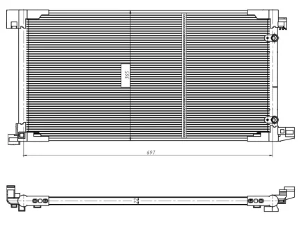 Радіатор кондиціонера Toyota Prius 1.8 16-22 NRF 350449