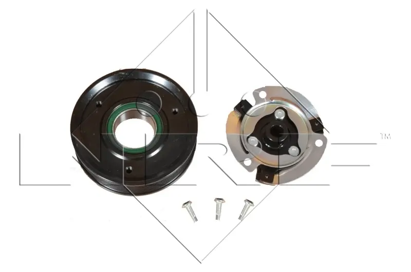 Шків компресора кондиціонера Opel Astra H 1.9 CDTI 04-10/Zafira 1.9 CDTI 05-15 NRF 380021 (фото 1)
